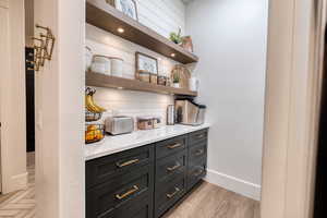 Butler pantry with extra-large drawers