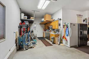 Extra deep garage