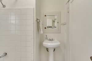 Bathroom with a shower