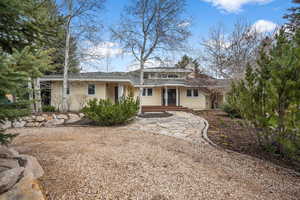 View of rear view of property