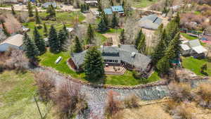 Birds eye view of property featuring a residential view