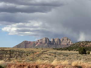 Mountain view featuring a rural view