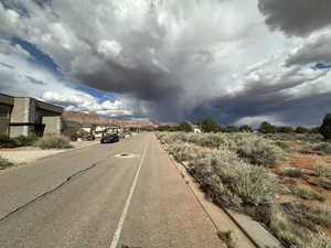 View of street with curbs