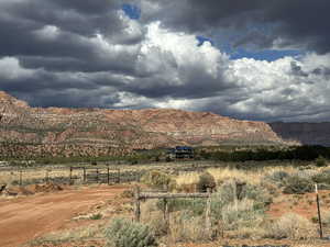 Property view of mountains featuring a rural view