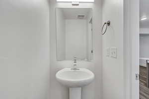 Bathroom featuring a sink