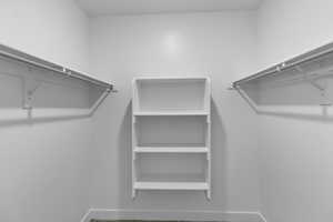 View of spacious closet