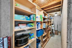 View of storage room