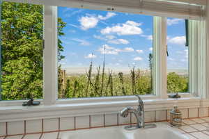 Interior details featuring a sink