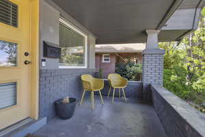View of patio