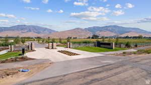 View of mountain feature with a rural view