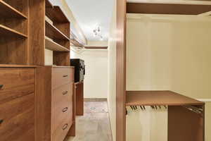 View of spacious closet