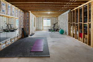 Unfinished basement