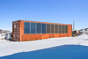 View of snow covered exterior