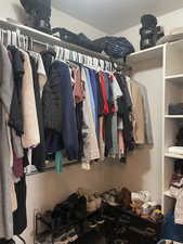View of spacious closet
