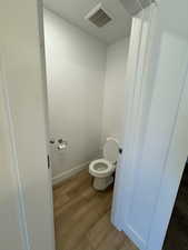 Master Bathroom Toiler Separated with a door