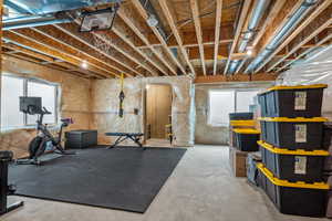 View of workout area