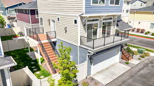 Exterior space featuring a residential view