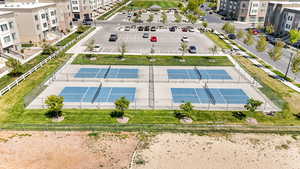 Birds eye view of property