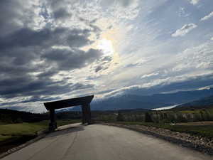 View of road featuring a mountain view