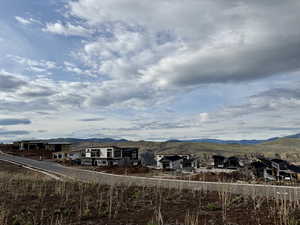 Mountain view with a residential view