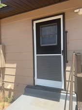 View of new exterior door