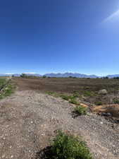Mountain view with rural landscape