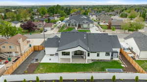 Aerial view featuring a residential view