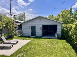 Exterior space with fence