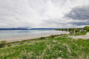 Water view featuring a mountain backdrop