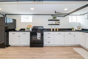 Lots of cabinets and counter top space