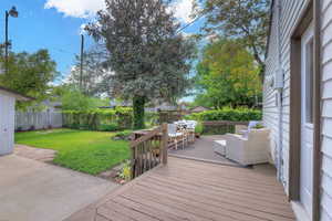 Wood Deck featuring outdoor seating & dining area