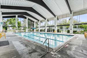 Indoor pool and spa area