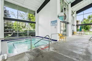 Indoor pool and spa area