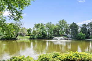 Large pond with walking trails