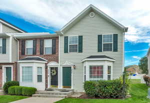 Multi unit property with a front lawn