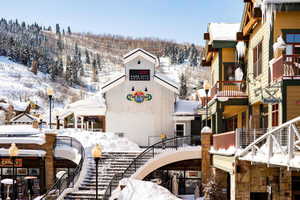View of snow covered property