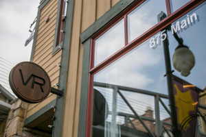 Exterior view of board and batten siding