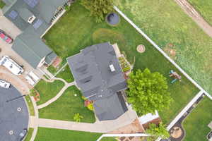 Birds eye view of property