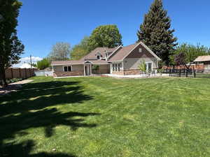 View of front of property with stone siding