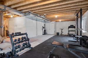 View of workout area