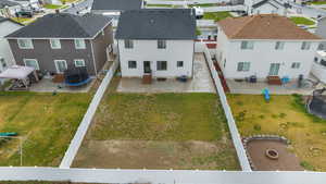 Aerial view of residential area