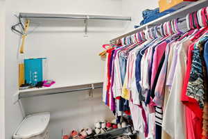 View of spacious closet