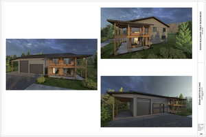 Renderings drawn up that will be provided of a home you could build on this lot.