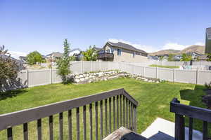 View of yard featuring a residential view