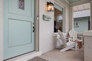 Covered front porch