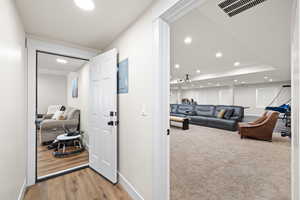 Accessory dwelling unit entrance from basement