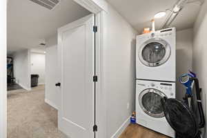 Accessory dwelling unit entrance from basement & Laundry