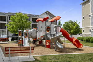 View of community jungle gym