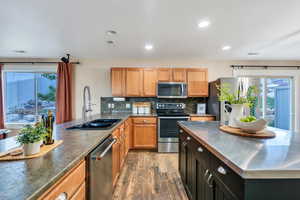 Spacious kitchen with lots of counter space