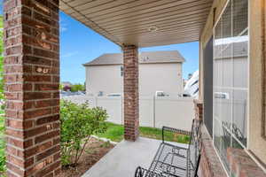 View of patio / terrace featuring fence